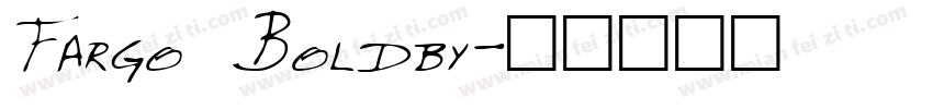 Fargo Boldby字体转换